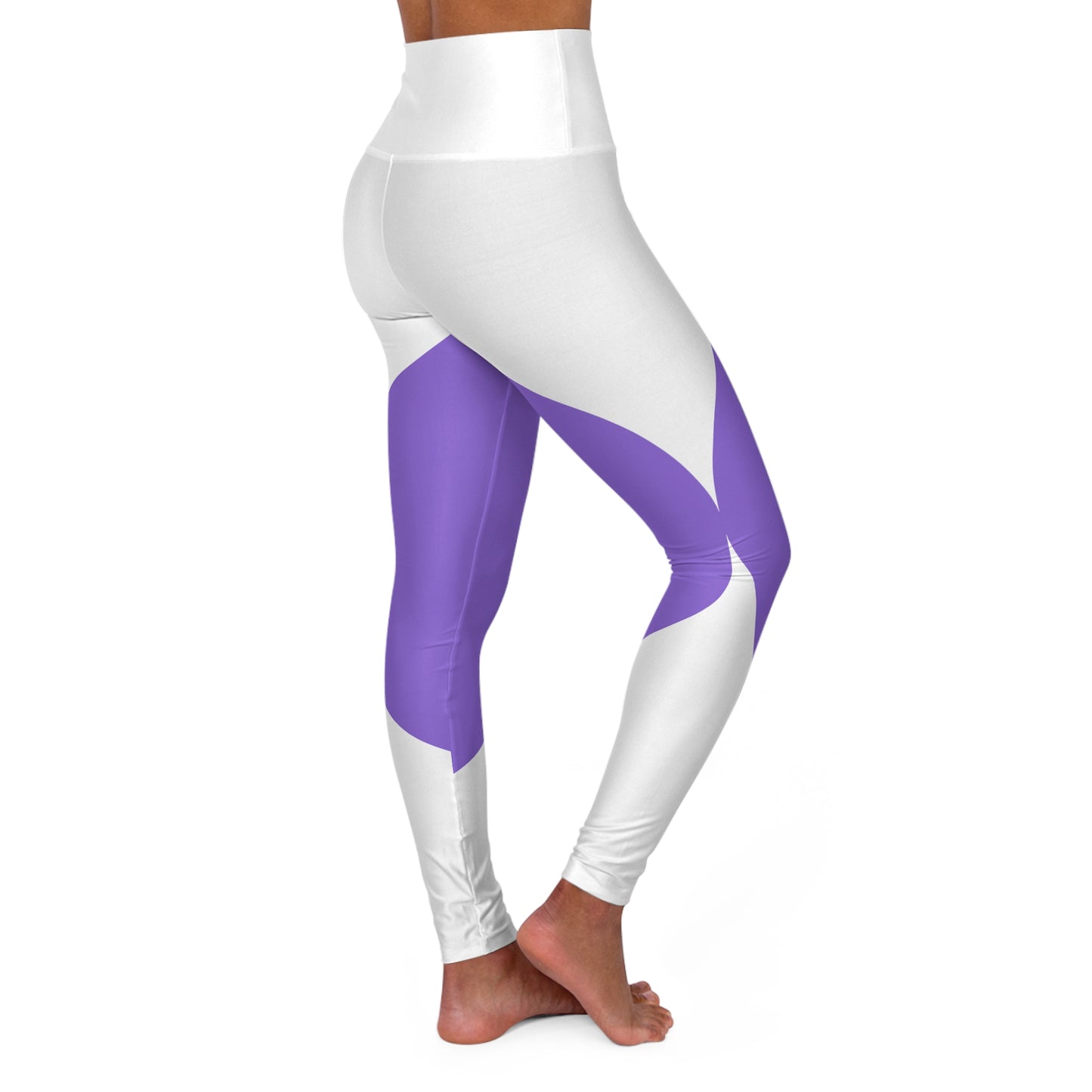 Purple Circle High Waisted Yoga Leggings