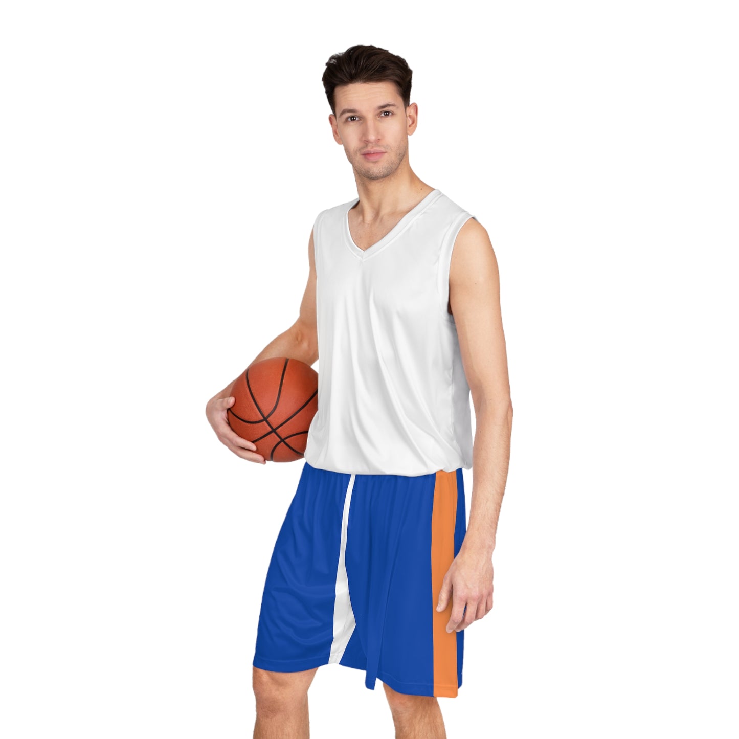 Blue and Orange Basketball Shorts