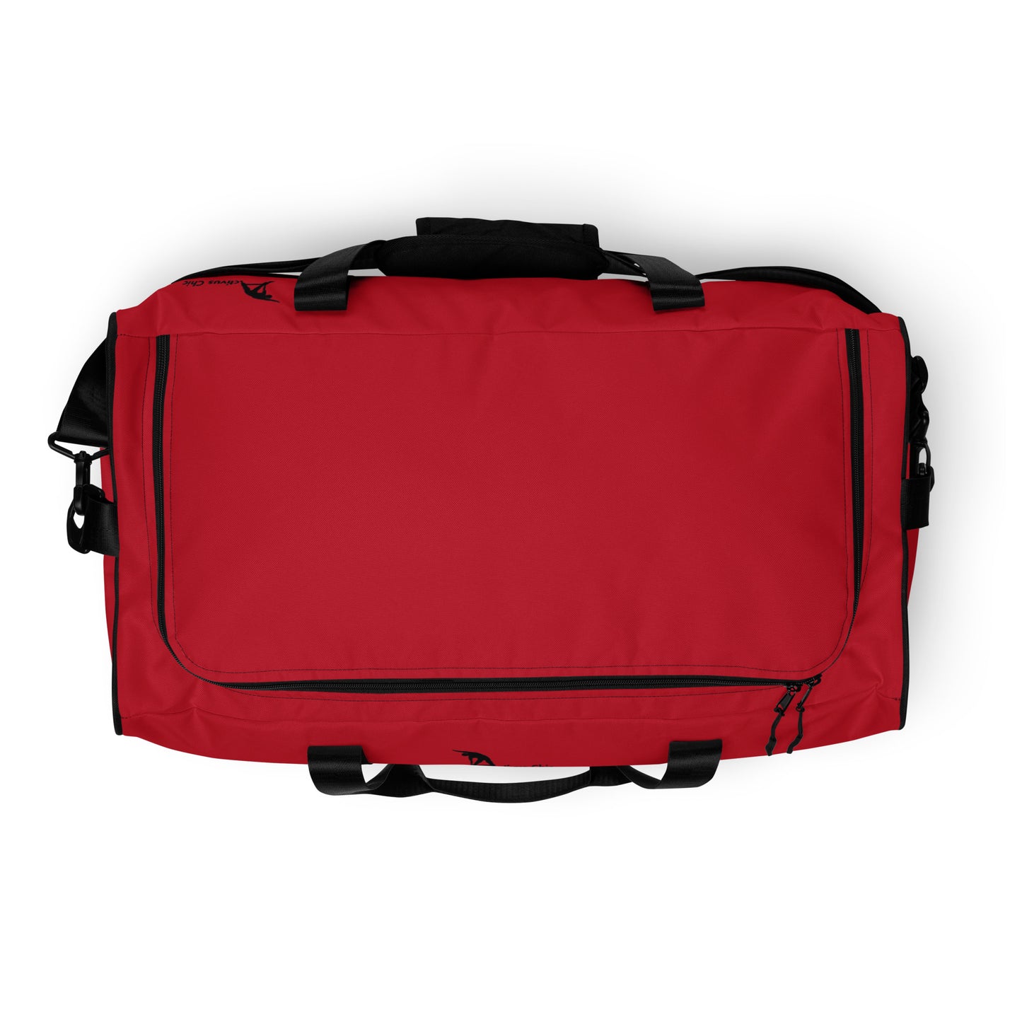The Red and Black Duffle bag
