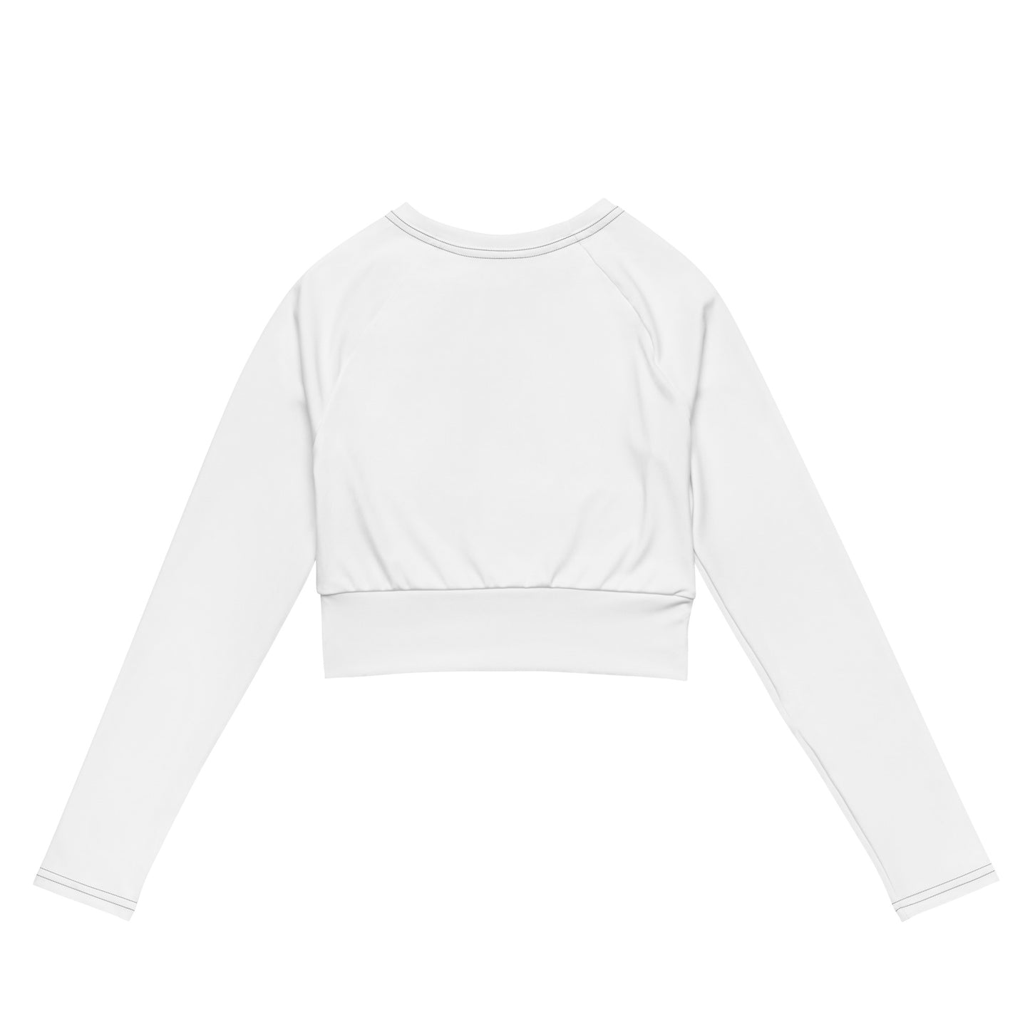 White Activus Chic long-sleeve crop top