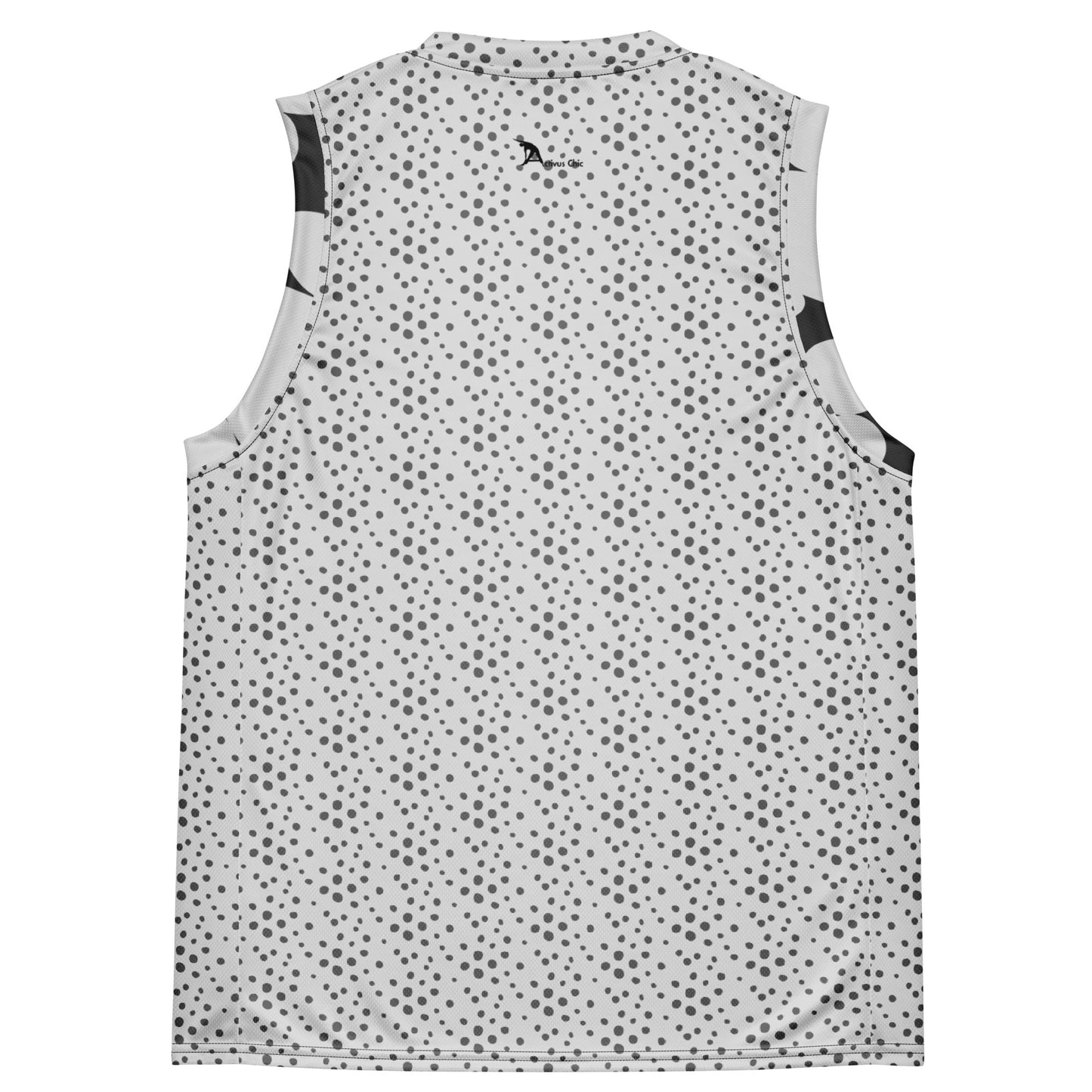 Black and White print unisex basketball jersey