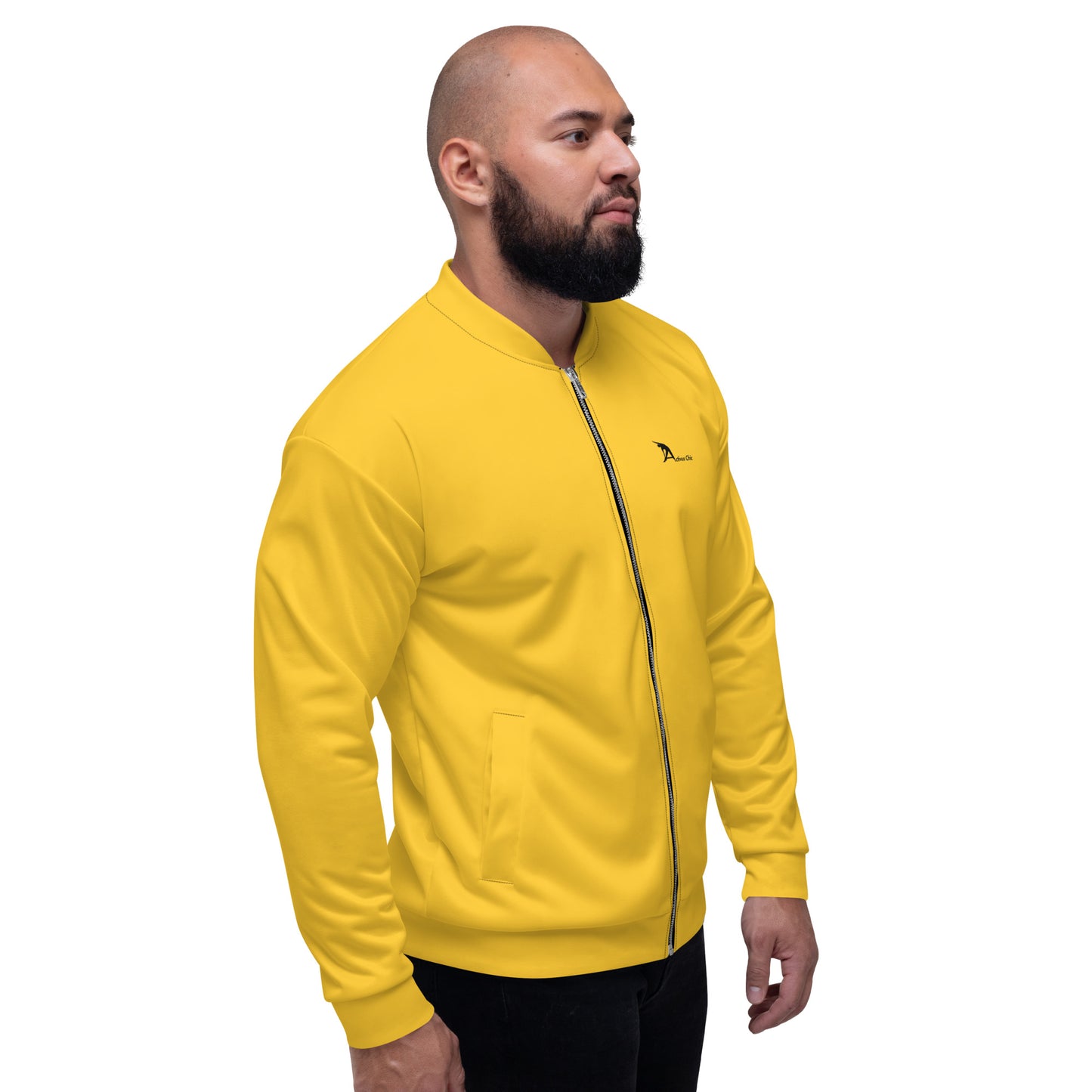 Yellow Unisex Bomber Jacket