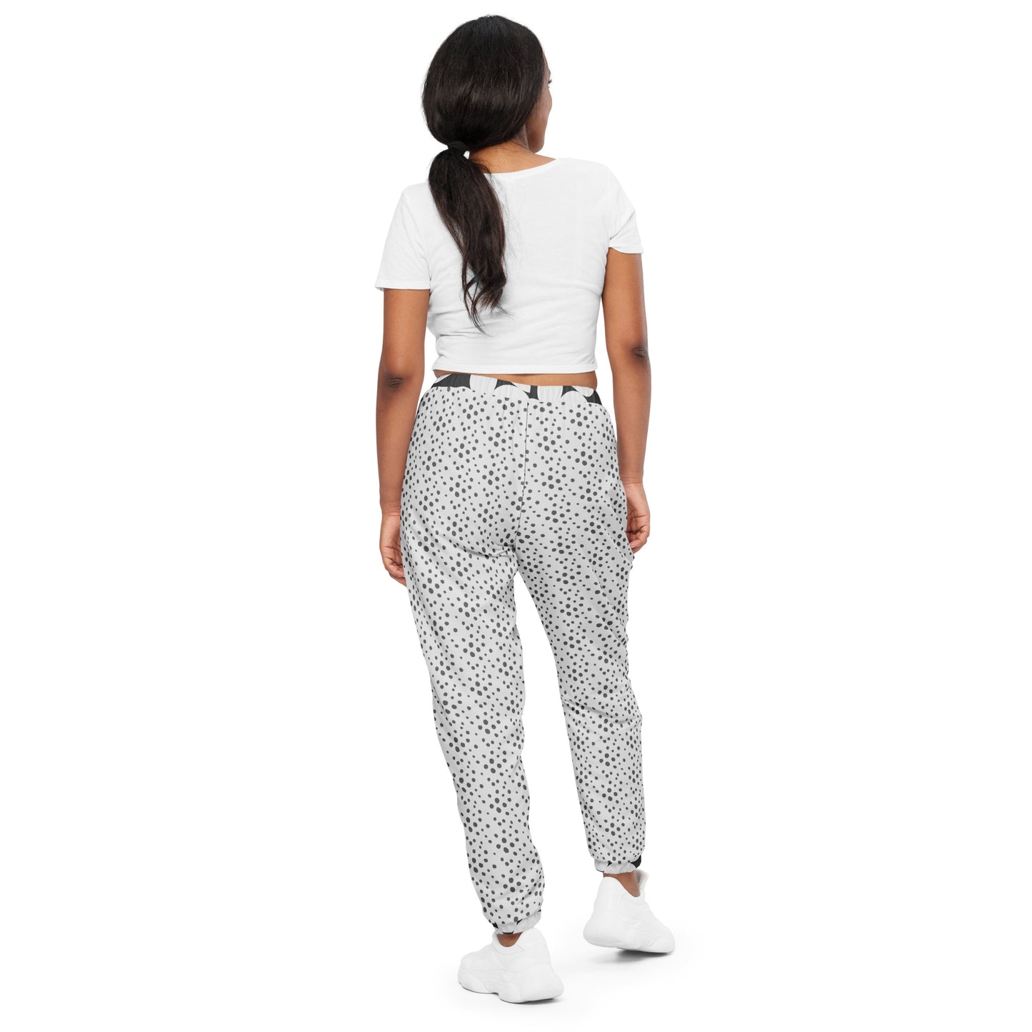 Two Print Black and White Unisex Track Pants