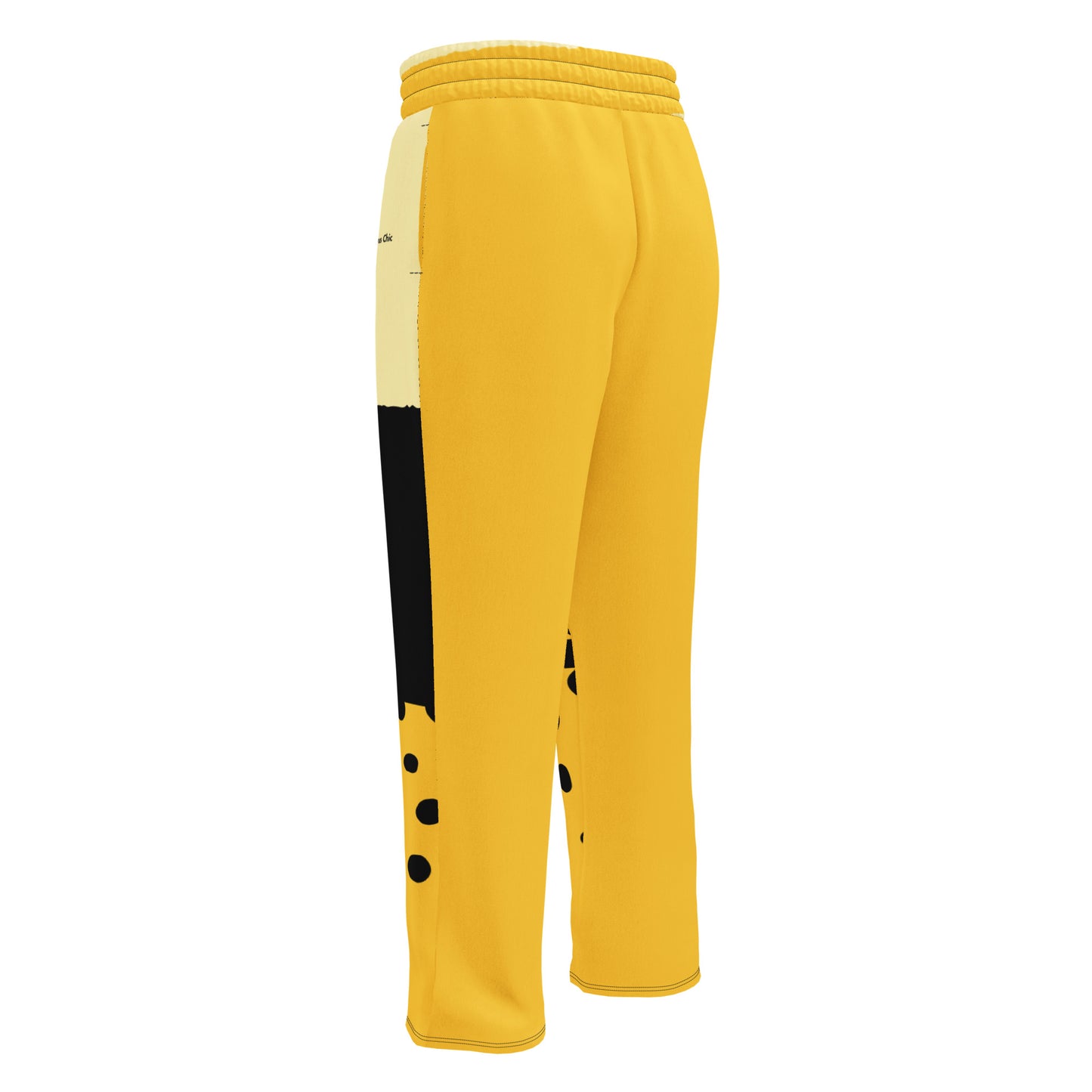 Yellow Wide-leg joggers