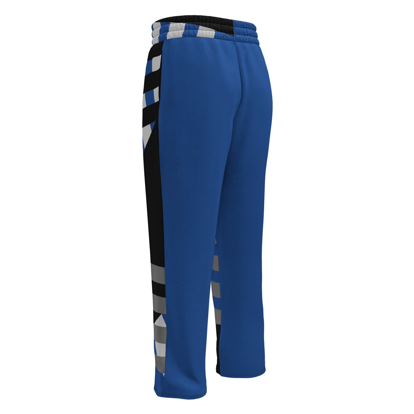 Blue Striped Wide-leg joggers