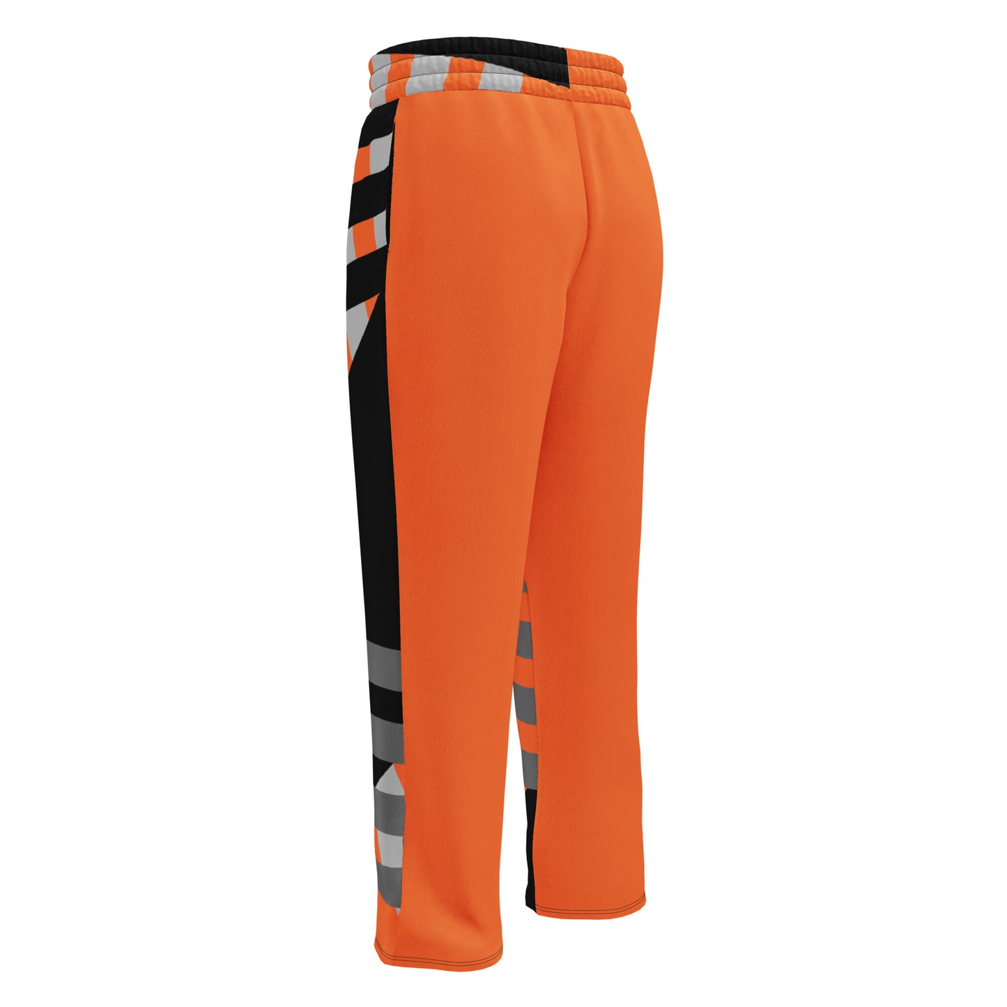 Orange Striped Wide-leg joggers