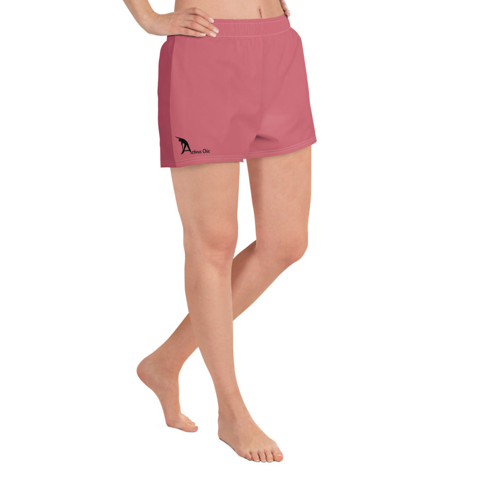 Mauve Pink Summer Set — Two-Toned Shorts & Longline Sports Bra