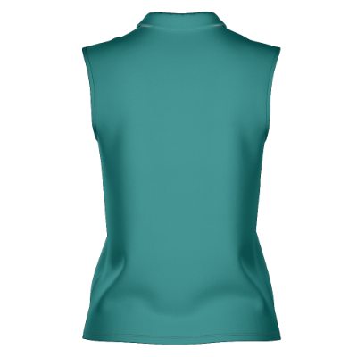 Teal Sleeveless Athleisure Polo Shirt - Stylish & Comfortable Activewear