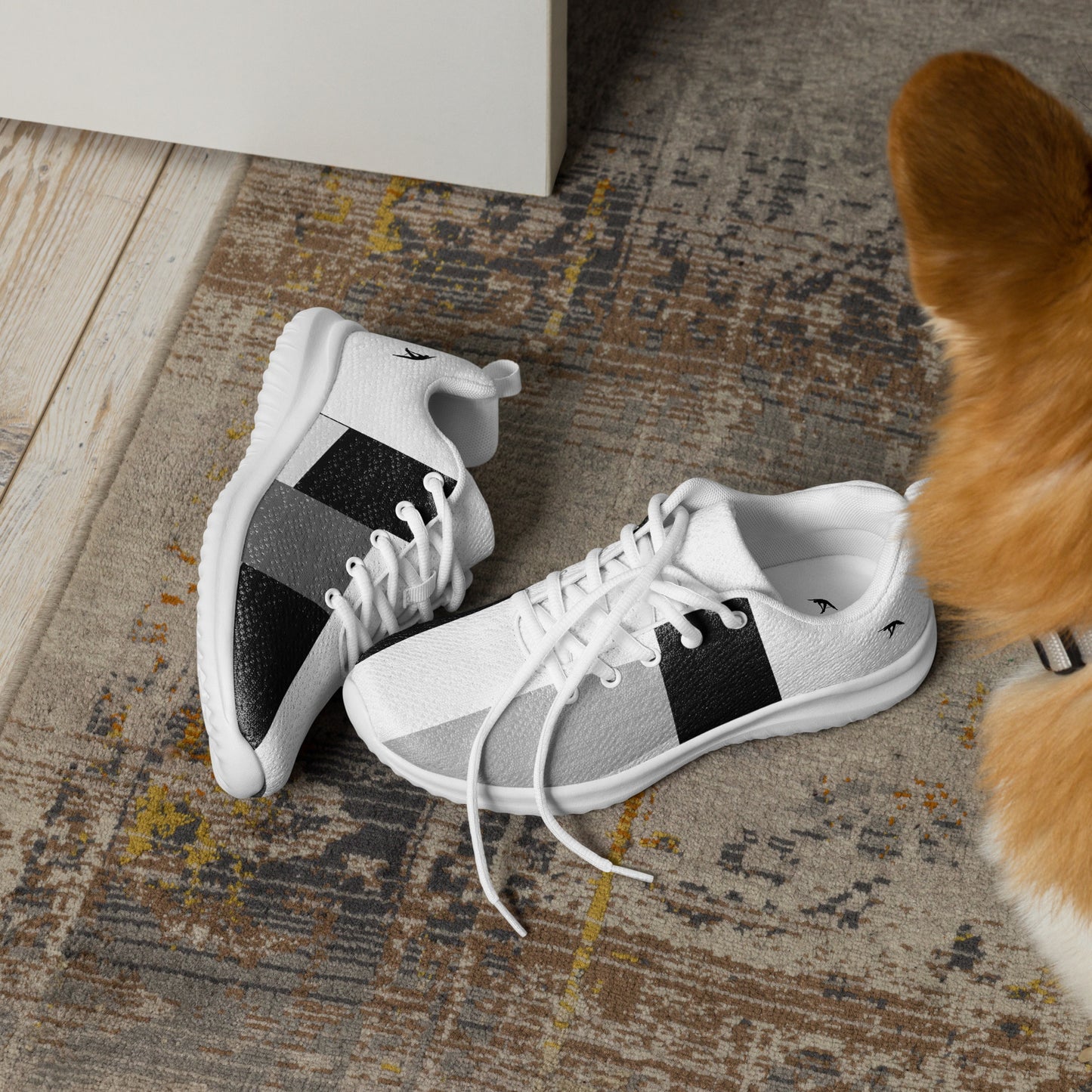 Black and White Briannes - Women’s athletic shoes