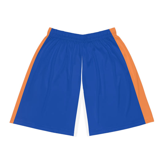 Blue and Orange Basketball Shorts