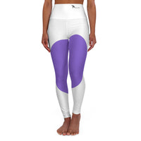 Purple Circle High Waisted Yoga Leggings