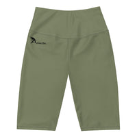 Military green Biker Shorts