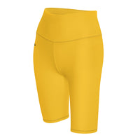 Yellow Biker Shorts