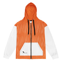 Orange Design Unisex zip hoodie