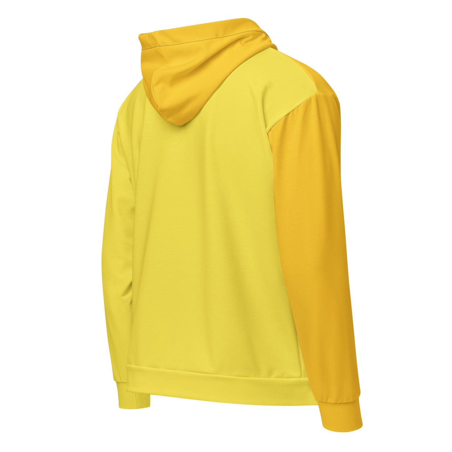 Yellow Unisex zip hoodie