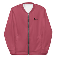 Mauve Pink Unisex Bomber Jacket