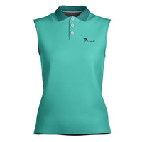 Teal Sleeveless Athleisure Polo Shirt - Stylish & Comfortable Activewear