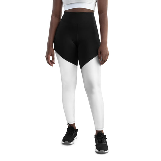 Black and White Sports Leggings